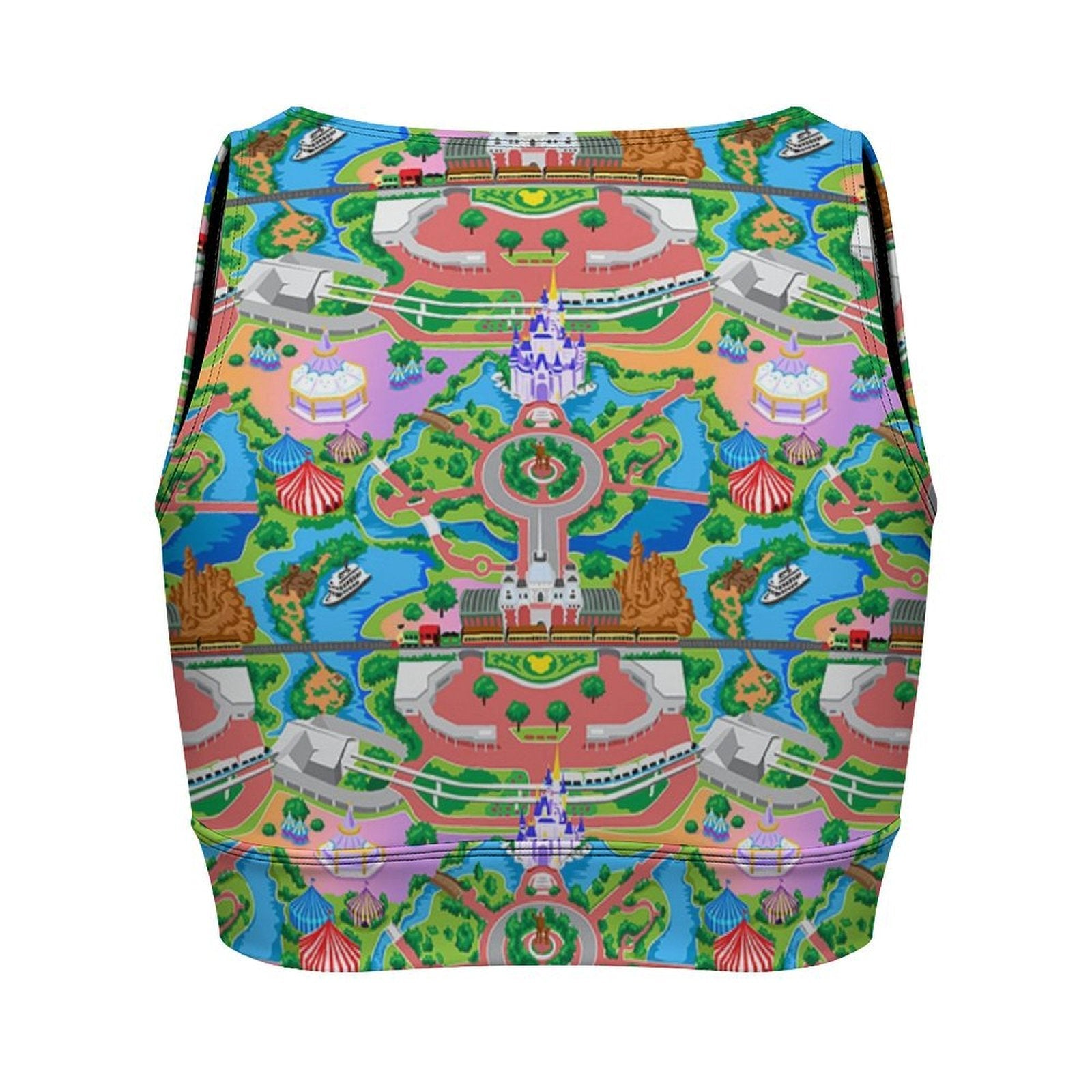 Park Map Women's Yoga Zipper Vest - Ambrie