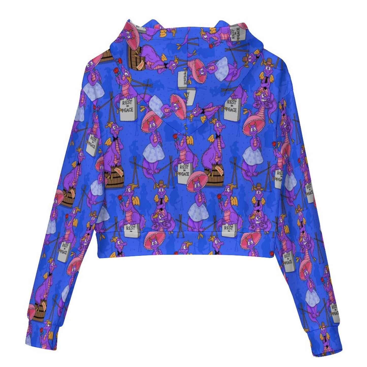 Haunted Mansion Figment Women's Cropped Hoodie