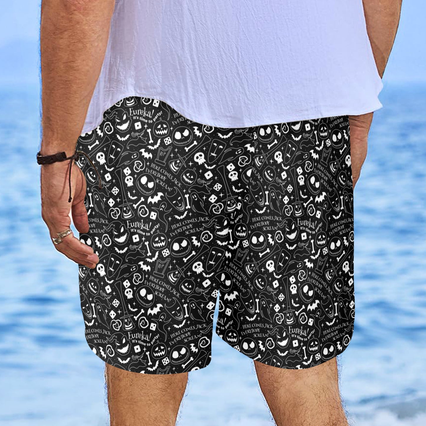 Everybody Scream Men's Swim Trunks Swimsuit