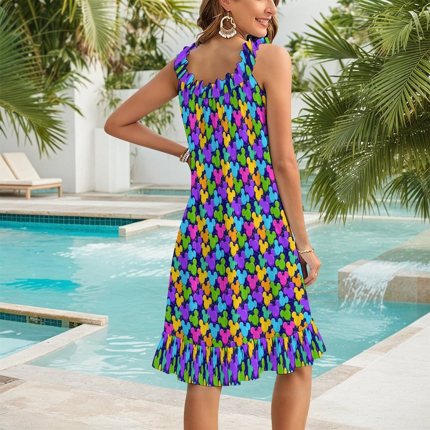 Women's Ruffled Strap Dress - Ambrie