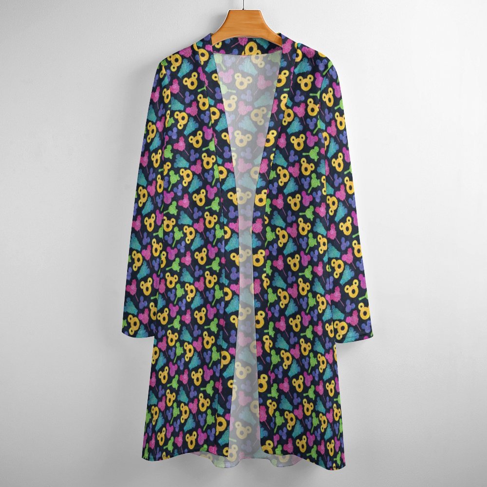 Glitter Park Snacks Women's Mid-Length Cardigan