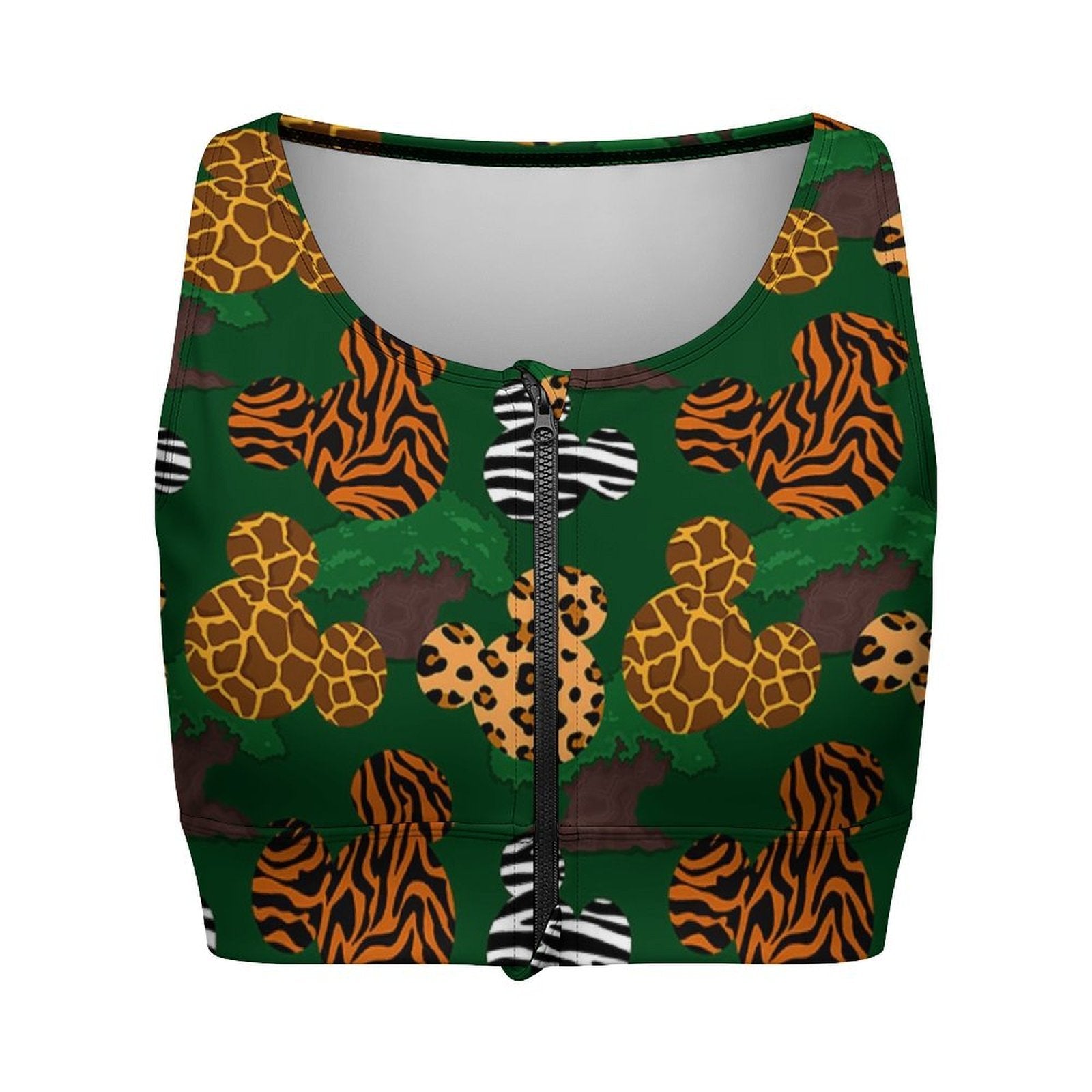 Animal Prints Women's Yoga Zipper Vest - Ambrie