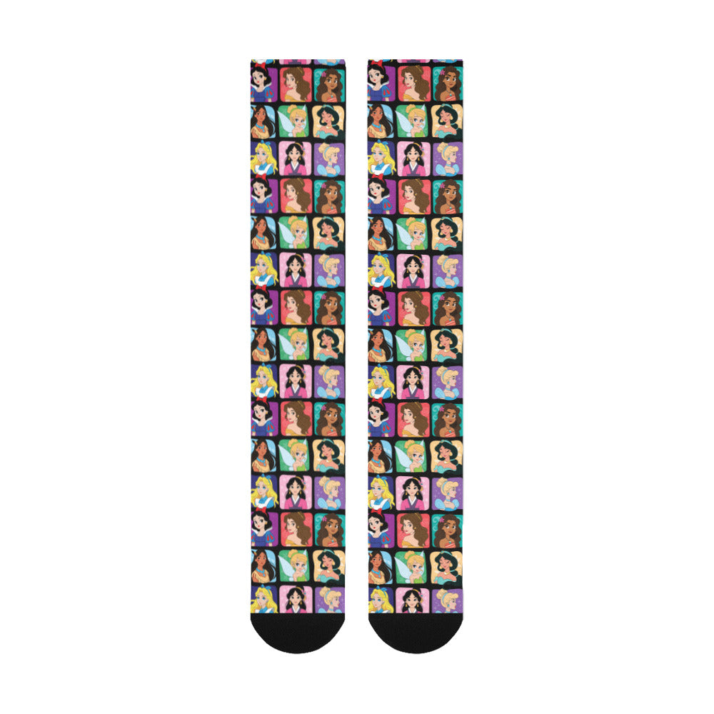 Princess Portraits Over-The-Calf Socks