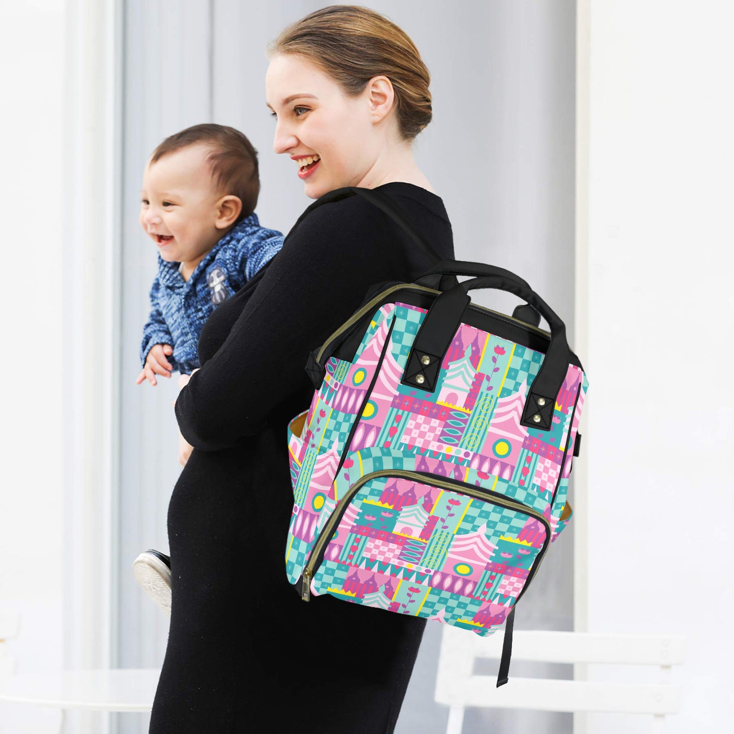 Small World Multi-Function Diaper Bag