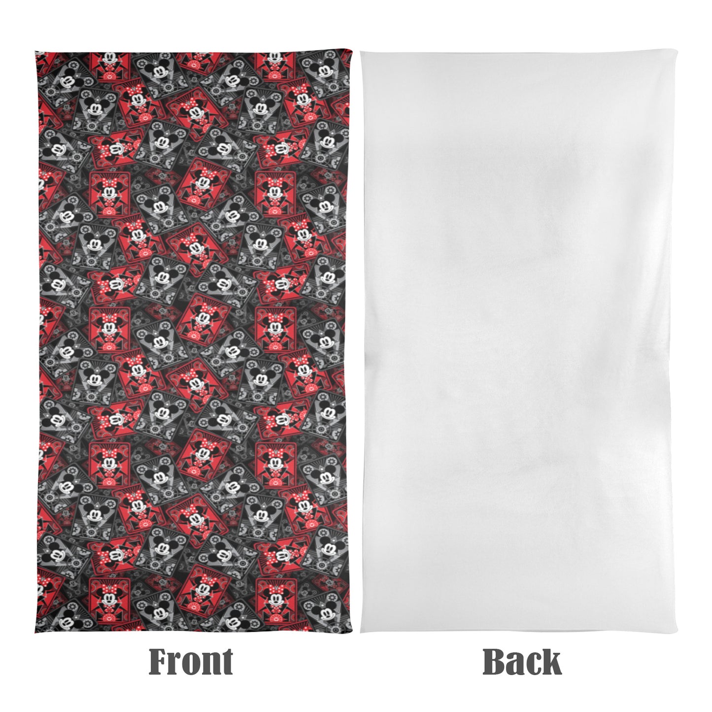 Steamboat Mickey Cards Beach Towel