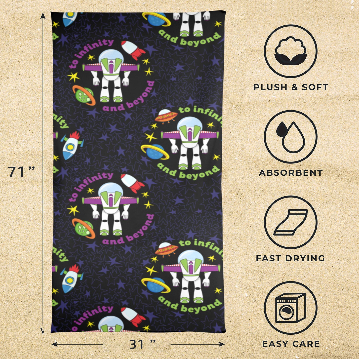 To Infinity Beach Towel
