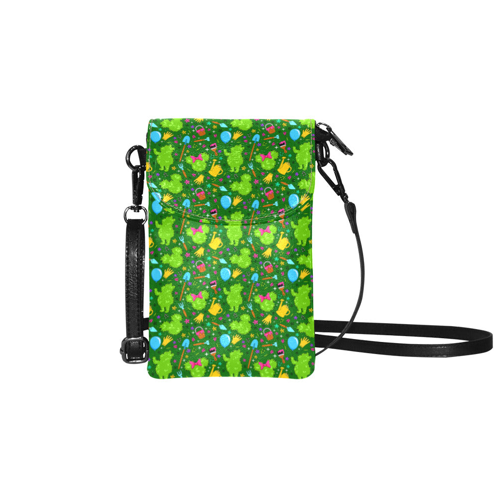 Flower And Garden Small Cell Phone Purse