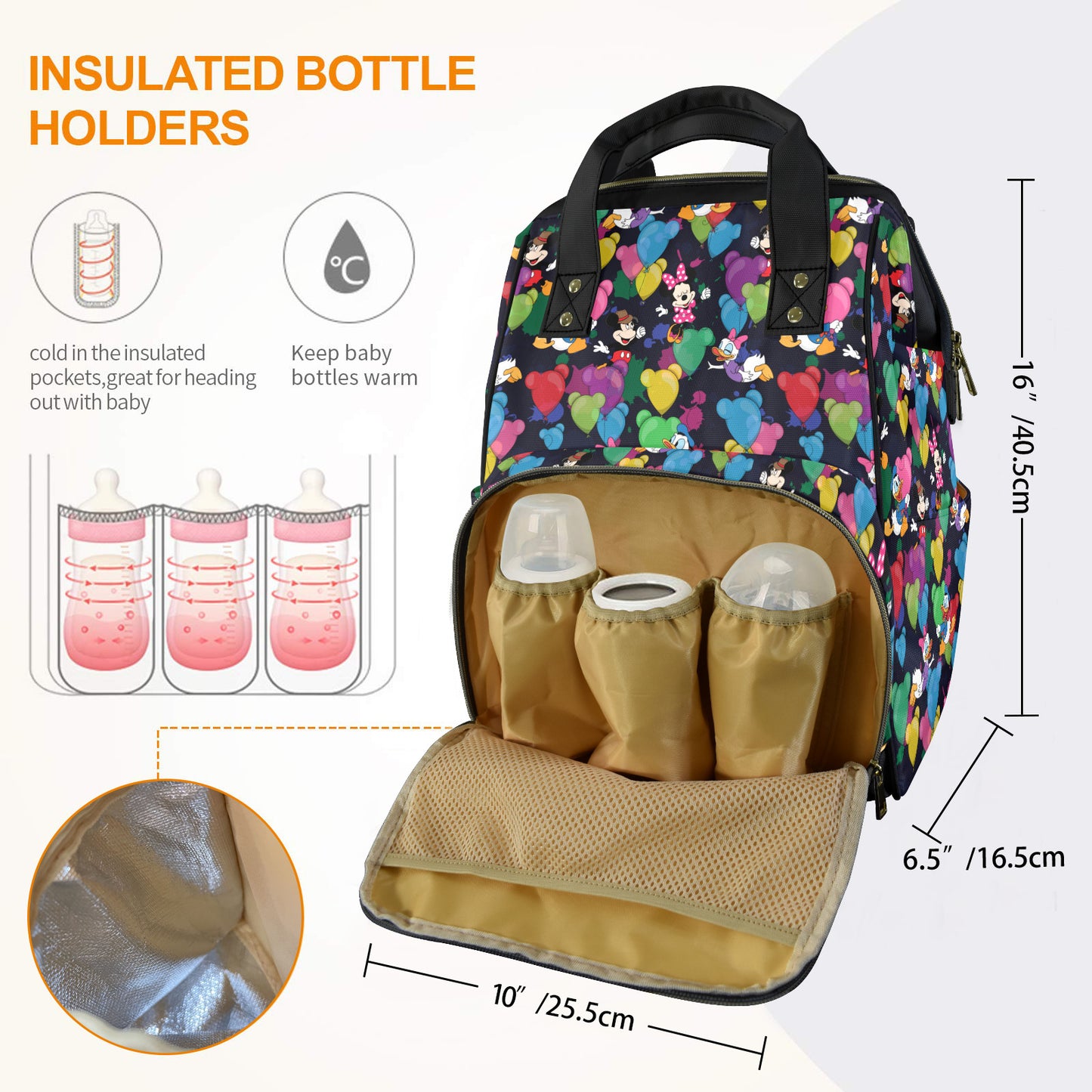 Character Balloons Multi-Function Diaper Bag