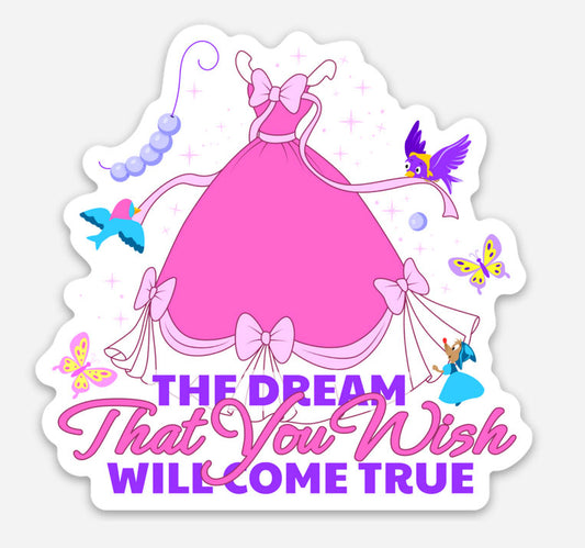 The Dream That Wish Will Come True Disney Sticker