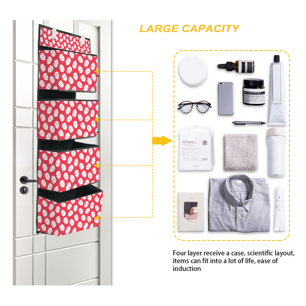 Lilo Dress 4-Tier Hanging Shelf Wall Closet Storage Organizer Bags