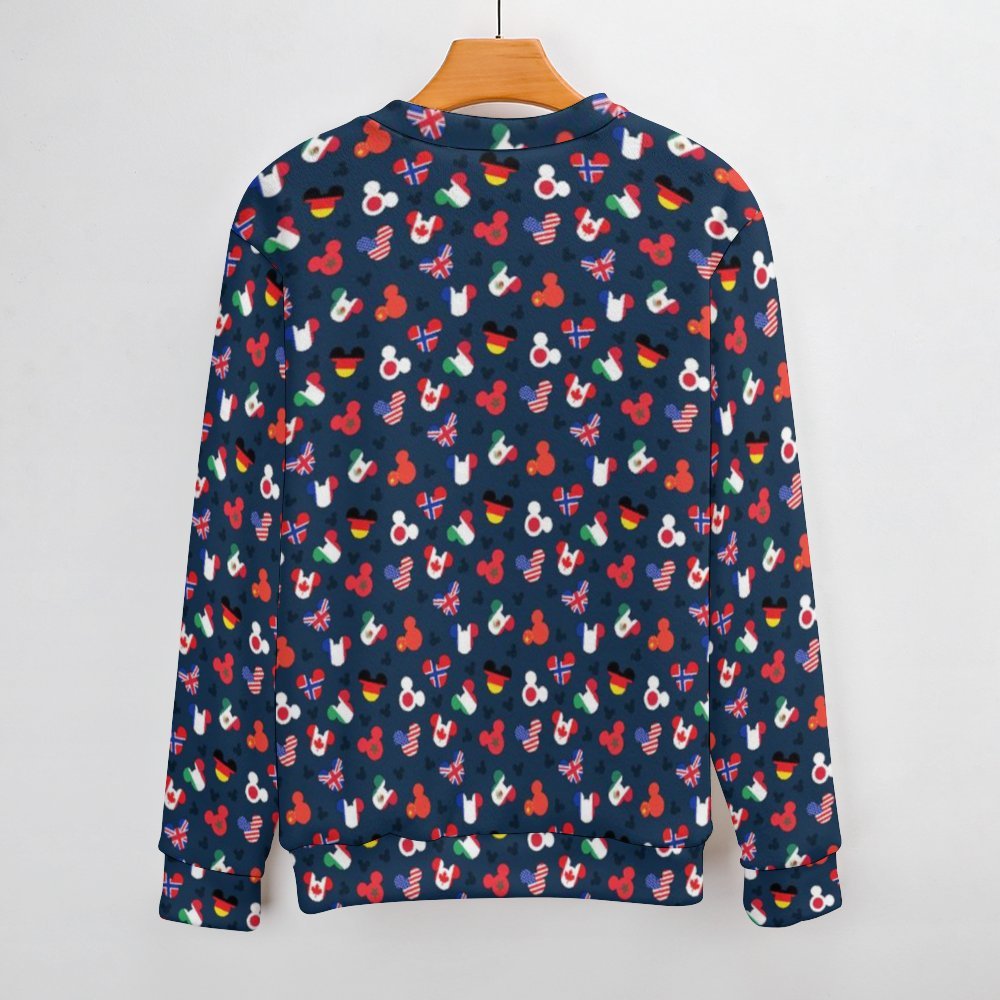 Mickey Flags Unisex Crewneck Sweater