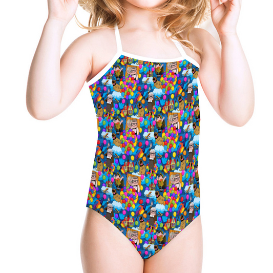 Up Favorites Girl's Halter One Piece Swimsuit