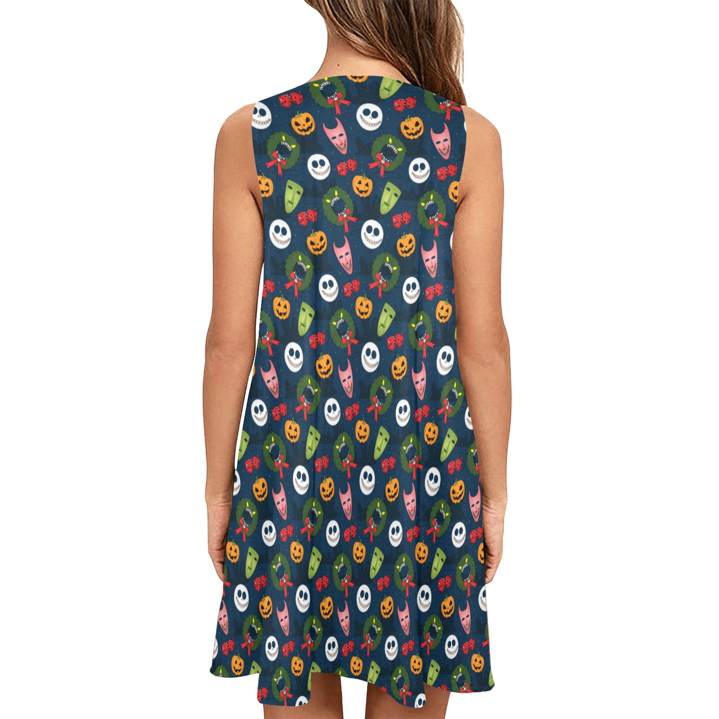 This Is Halloween Sleeveless A-Line Pocket Dress