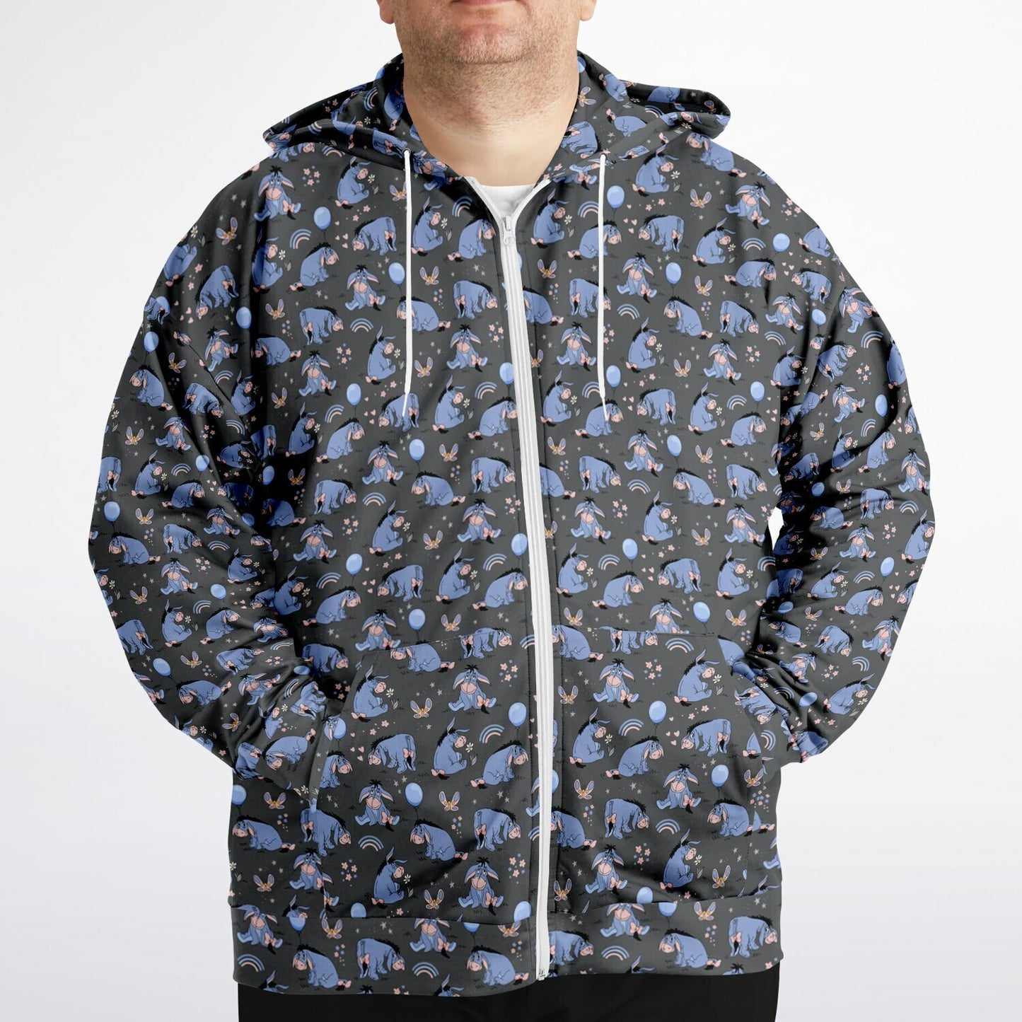 Thanks For Noticing Me Plus-size Unisex Zip Hoodie