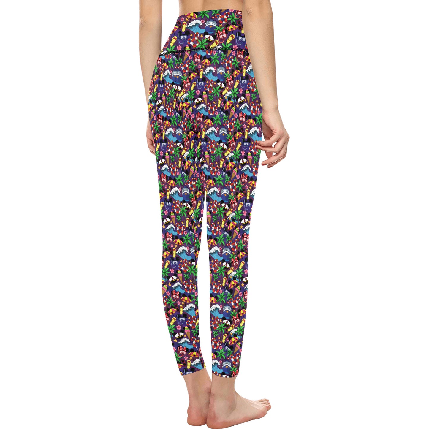 Mickey And Minnie Cruise Women's Athletic Leggings