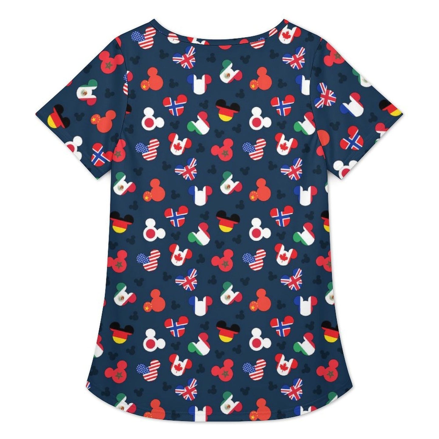 Mickey Flags Women's Crew Neck Tunic - Ambrie