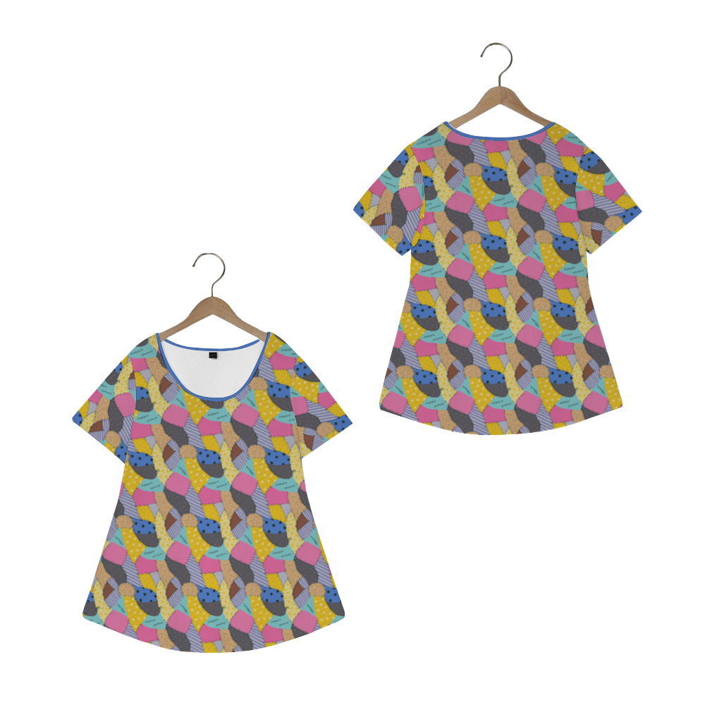 Sally's Dress Women's Crew Neck Loose Tunic