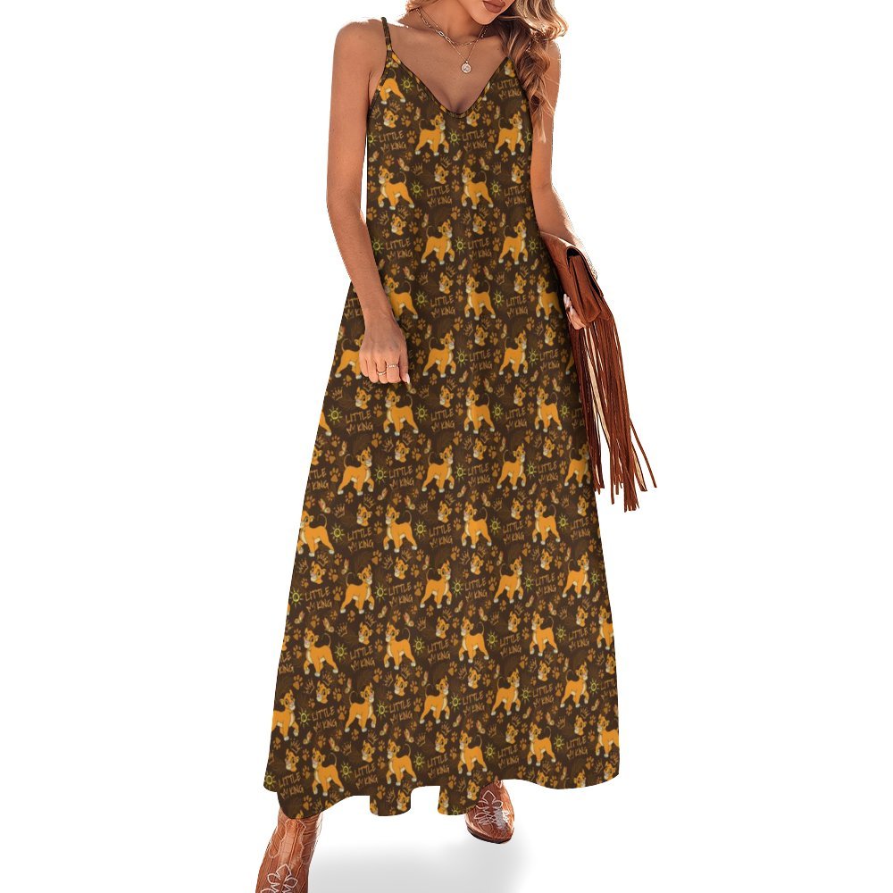 Disney Lion King Little King Women's Summer Slip Long Dress