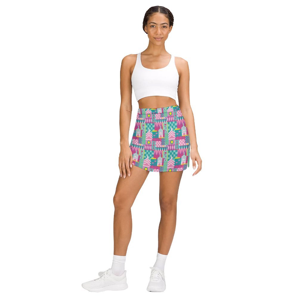 Small World Athletic A-Line Skirt With Pocket Solid Shorts