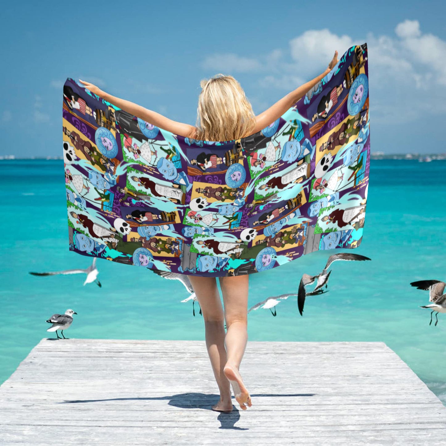 Haunted Mansion Favorites Beach Towel