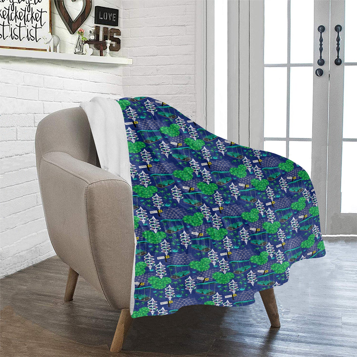 Living With The Land Ultra-Soft Micro Fleece Blanket 32"x48"