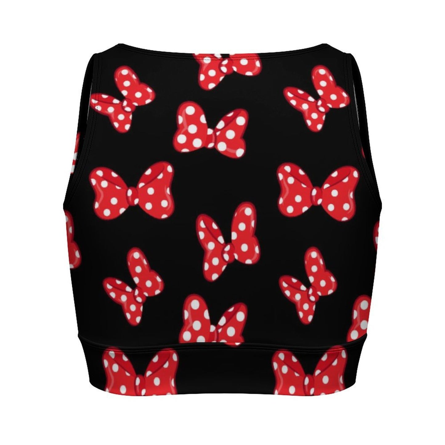 Polka Dot Bows Women's Yoga Zipper Vest - Ambrie