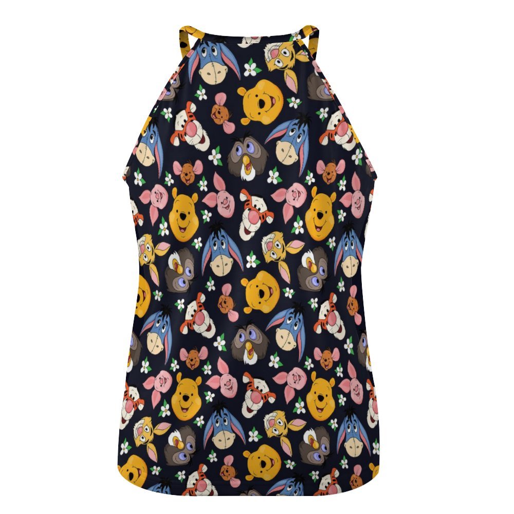 Hundred Acre Wood Friends Women's Round-Neck Vest Tank Top