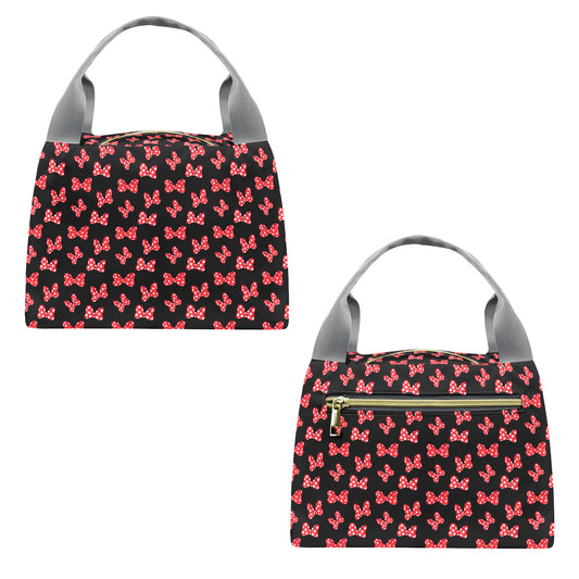 Polka Dot Bows Portable Lunch Bag