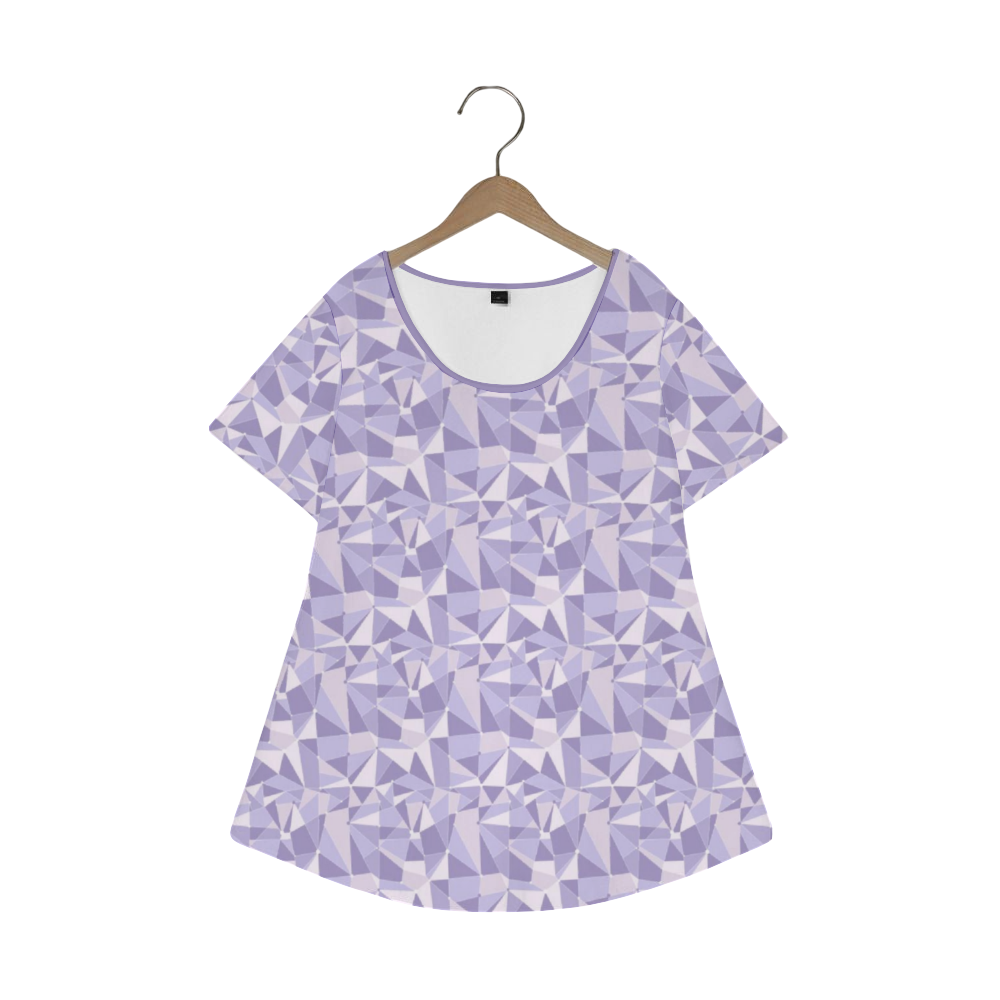 Purple Wall Women's Crew Neck Loose Tunic