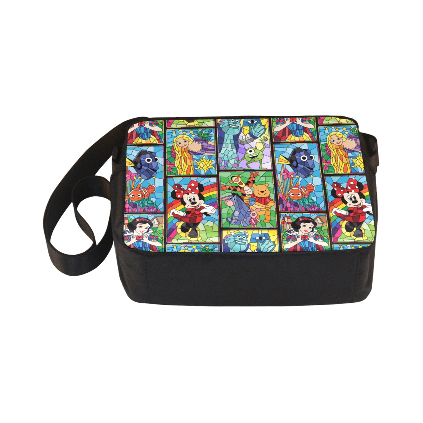 Stained Glass Characters Classic Cross-body Nylon Bag