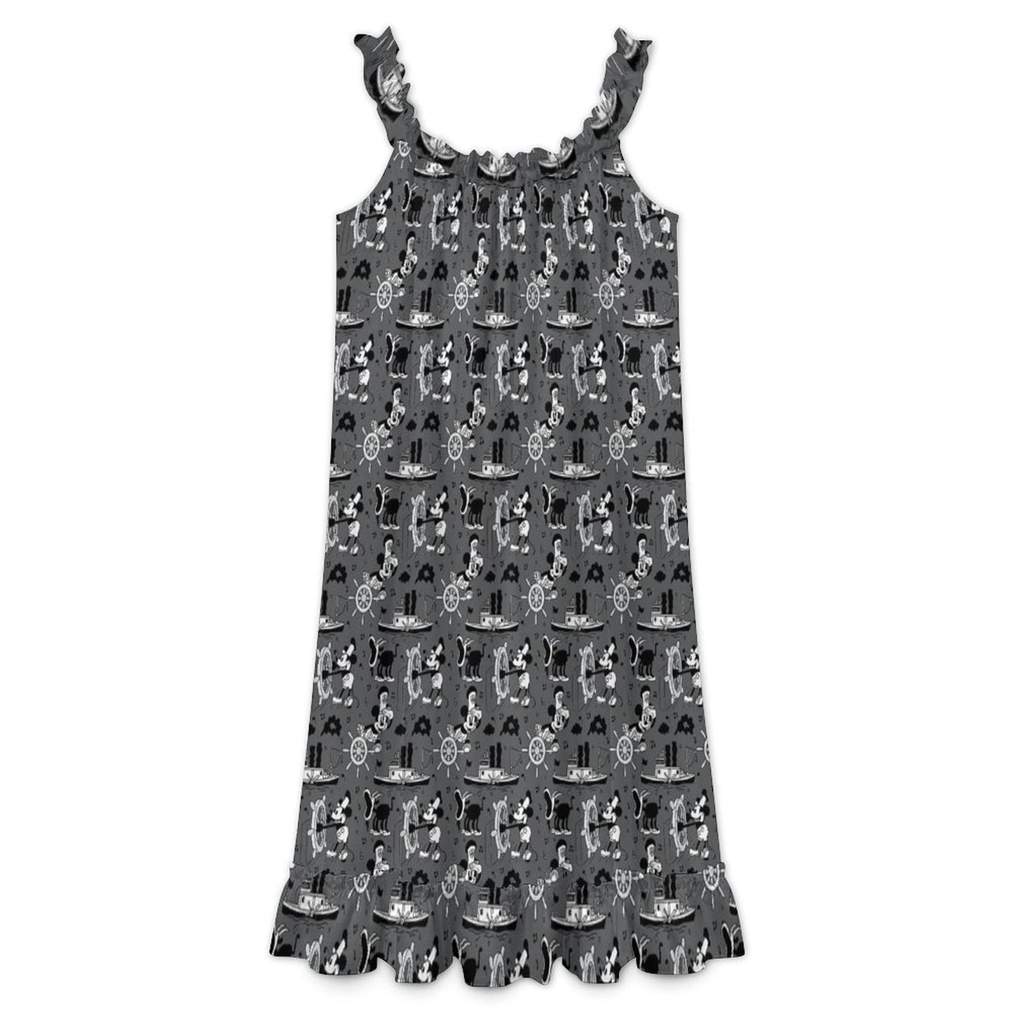 Women's Ruffled Strap Dress - Ambrie