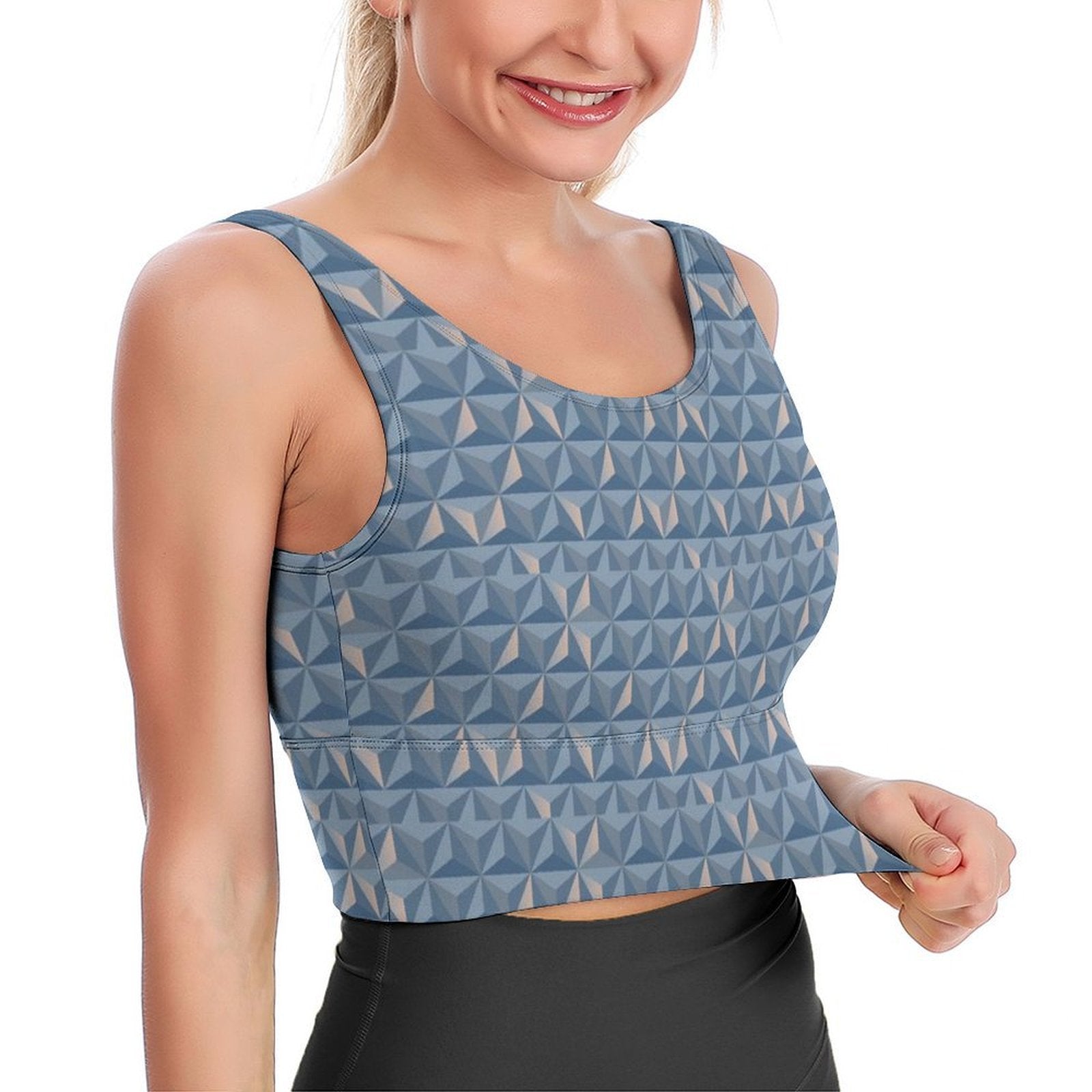 World Traveler Women's Crop Tank Top - Ambrie
