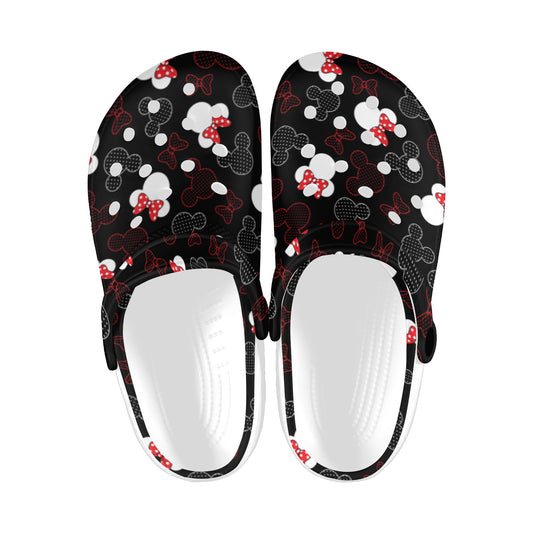 Mickey And Minnie Dots Foam Clogs for Adults