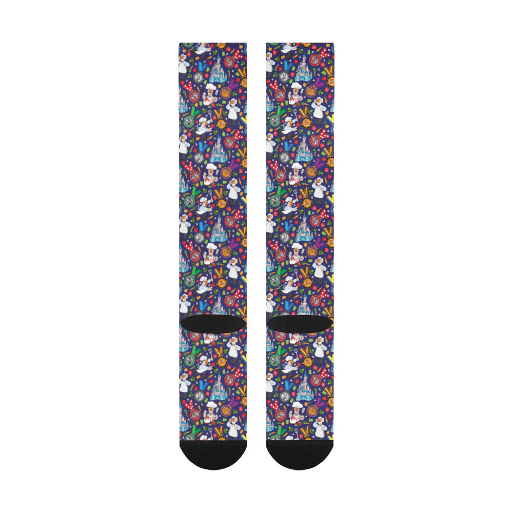 Muppets Chef Wine And Dine Over-The-Calf Socks