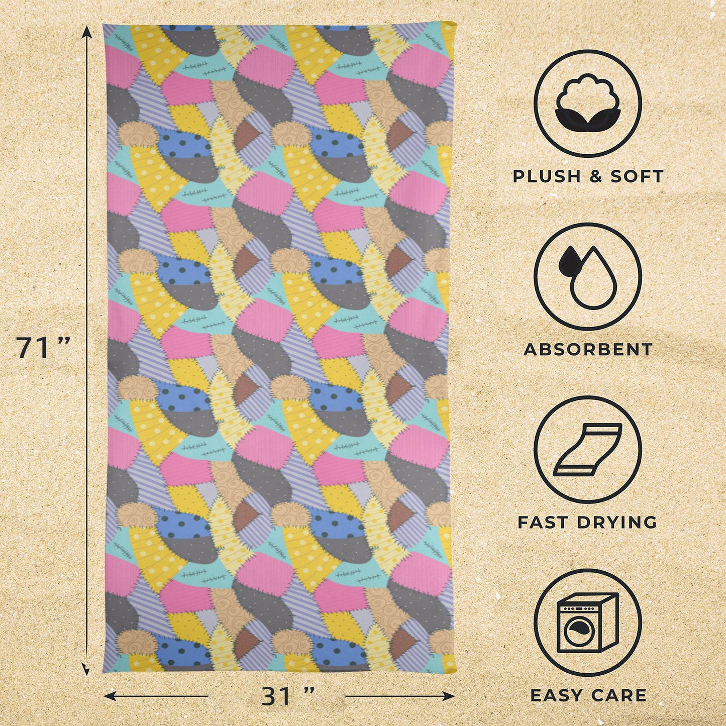 Sally's Dress Beach Towel