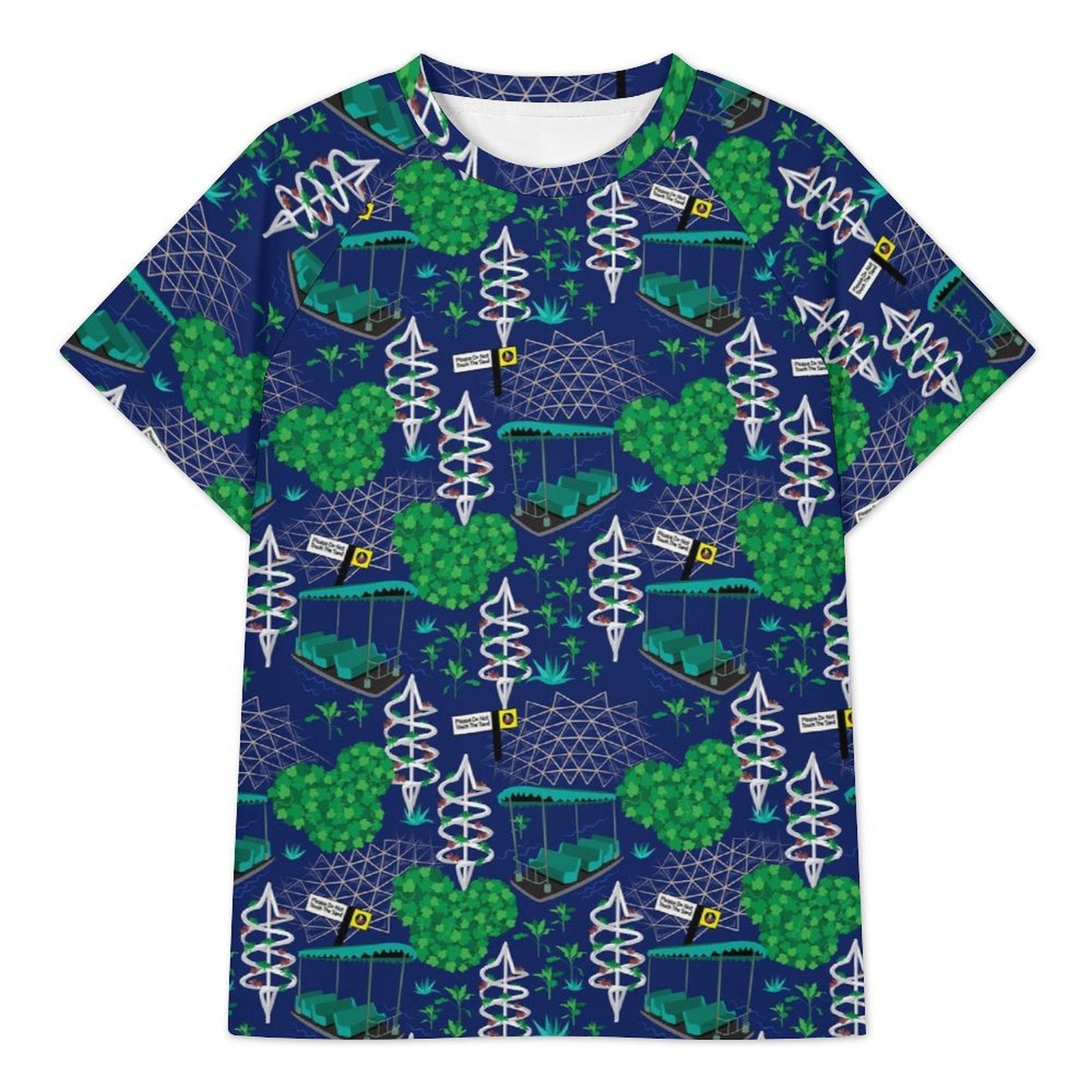 Women's All Over Print Raglan T-Shirt - Ambrie