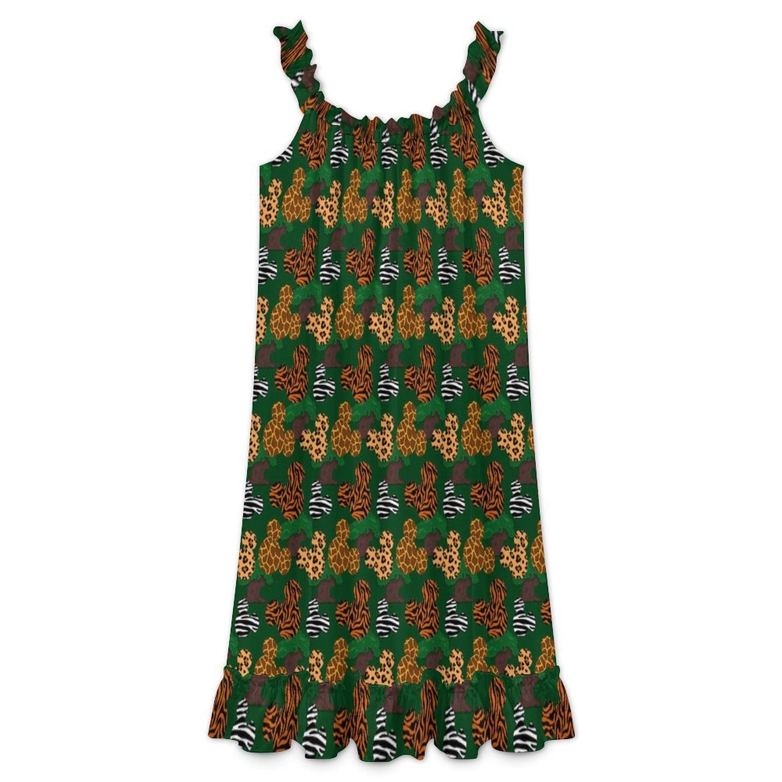 Women's Ruffled Strap Dress - Ambrie