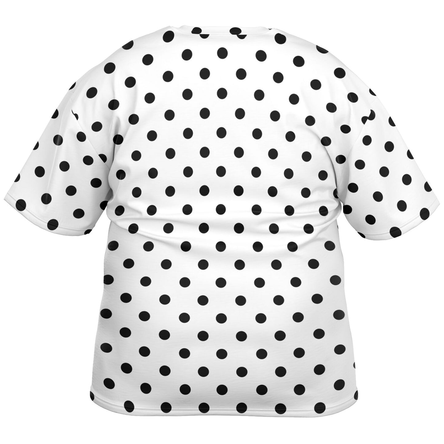 White With Black Polka Dots Unisex Plus-size T-Shirt