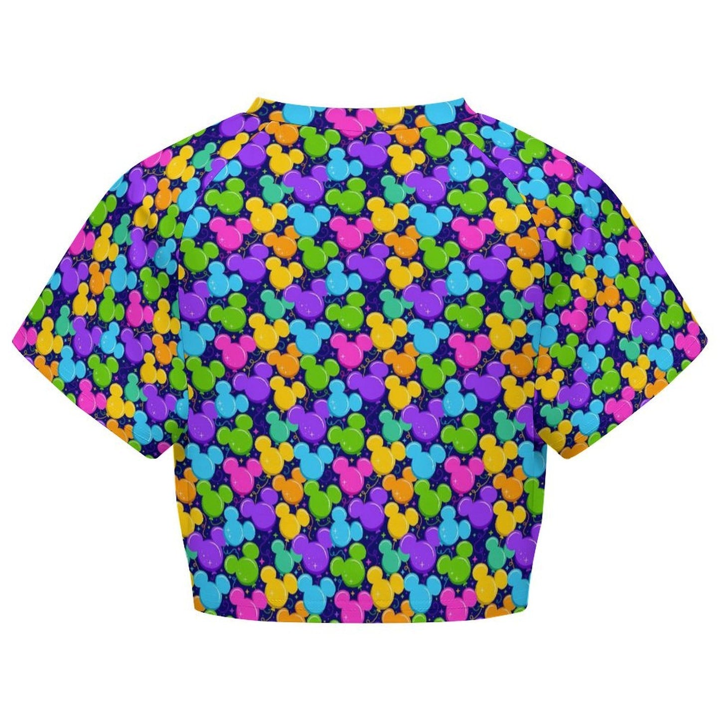 All Over Print Cropped Ralgan T-Shirt - Ambrie