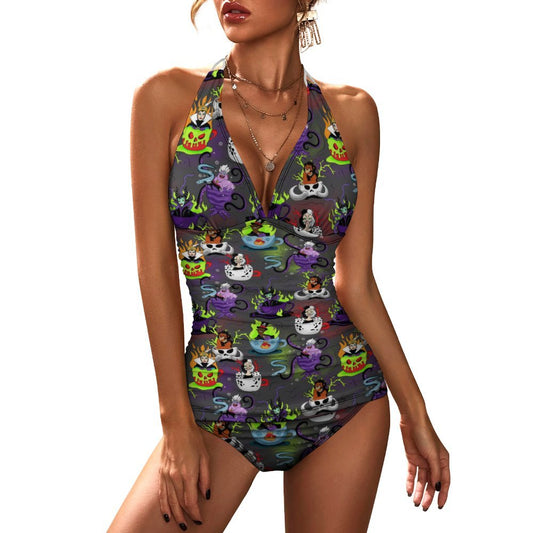 Villain Tea Cups Women's Split Swimsuit