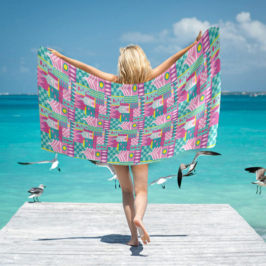 Small World Beach Towel
