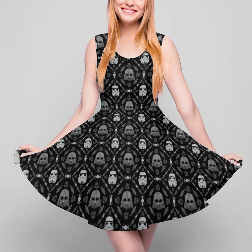 star wars skater dress Her Universe Star Wars The Mandalorian Bounty Hunter Skater Dress