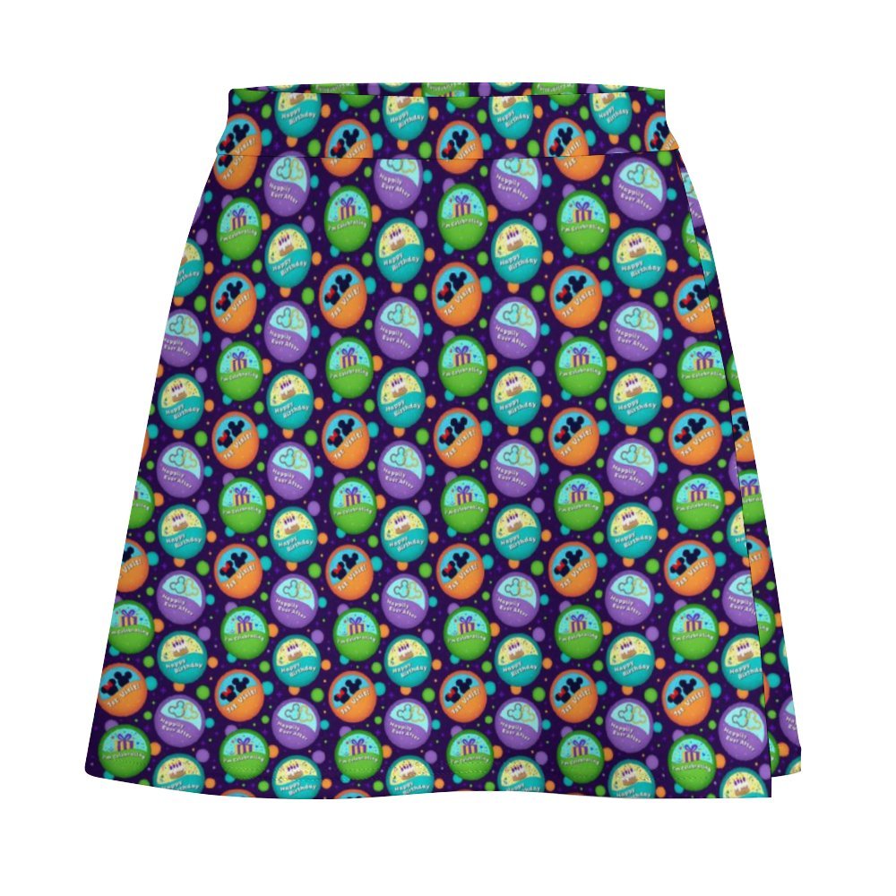 Button Collector Short Skirt