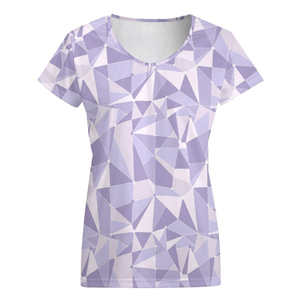 Purple Wall Women's V-Neck Short Sleeve T-Shirt