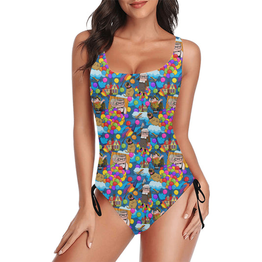 Up Favorites Drawstring Side Women's One-Piece Swimsuit