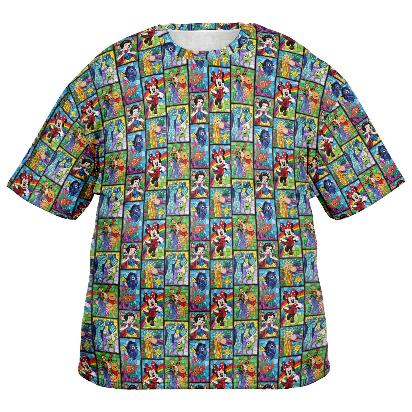 Stained Glass Characters Unisex Plus-size T-Shirt