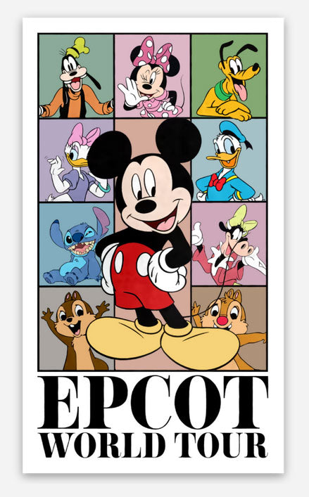EPCOT World Tour Disney Sticker