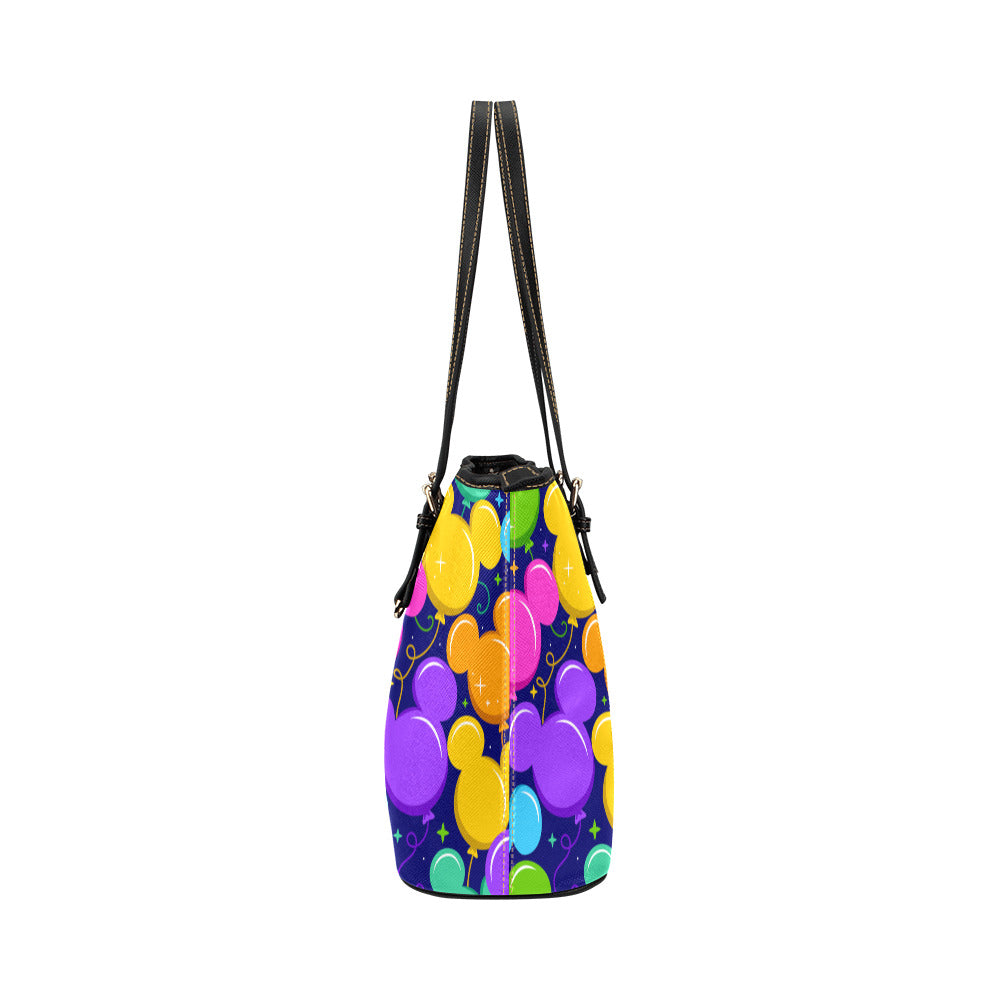 Park Balloons Leather Tote Bag