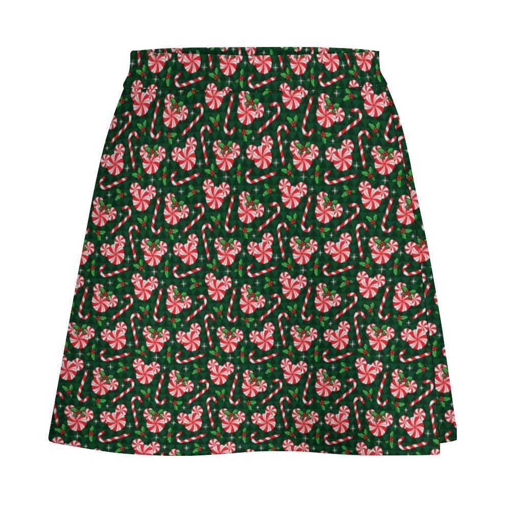 Christmas Peppermint Short skirt