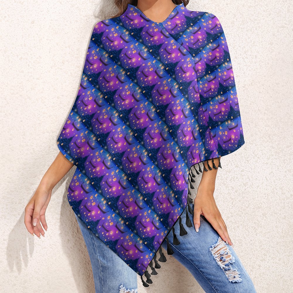 Floating Lanterns Tassel Cape